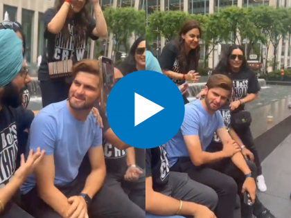 "Rohit Aur Virat Ko Apne Dost Samjho": Indian Fans Tease Shaheen Afridi in New York Ahead of IND vs PAK T20 World Cup 2024 Clash | "Rohit Aur Virat Ko Apne Dost Samjho": Indian Fans Tease Shaheen Afridi in New York Ahead of IND vs PAK T20 World Cup 2024 Clash