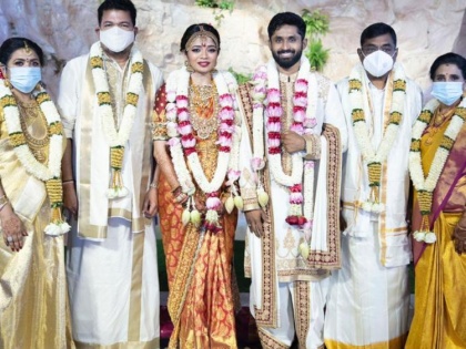 Director Shankar's daughter Aishwarya gets married to cricketer Rohit Damodharan | Director Shankar's daughter Aishwarya gets married to cricketer Rohit Damodharan