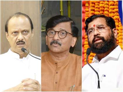 Lawmakers of Ajit Pawar, Eknath Shinde will fight on BJP symbol: Sanjay Raut | Lawmakers of Ajit Pawar, Eknath Shinde will fight on BJP symbol: Sanjay Raut