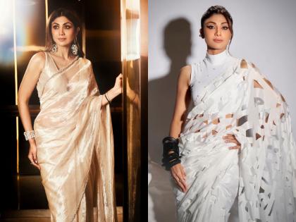 Tissue Sarees to Checked Drapes: 5 Times Birthday Girl Shilpa Shetty Stunned in Traditional Sarees | Tissue Sarees to Checked Drapes: 5 Times Birthday Girl Shilpa Shetty Stunned in Traditional Sarees Tissue Sarees to Checked Drapes: 5 Times Birthday Girl Shilpa Shetty Stunned in Traditional Sarees | Tissue Sarees to Checked Drapes: 5 Times Birthday Girl Shilpa Shetty Stunned in Traditional Sarees