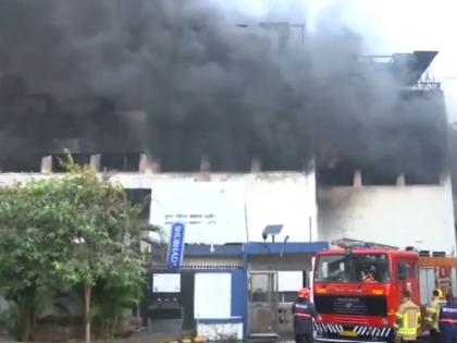 Navi Mumbai: Fire Breaks Out at Subodha Company in Shiravane MIDC (Watch Video) | Navi Mumbai: Fire Breaks Out at Subodha Company in Shiravane MIDC (Watch Video) Navi Mumbai: Fire Breaks Out at Subodha Company in Shiravane MIDC (Watch Video) | Navi Mumbai: Fire Breaks Out at Subodha Company in Shiravane MIDC (Watch Video)