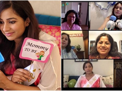 Mom-to be Shreya Ghoshal celebrates her baby shower virtually with bowl full of food | Mom-to be Shreya Ghoshal celebrates her baby shower virtually with bowl full of food