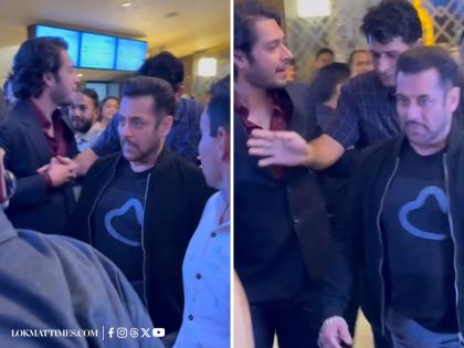 Salman Khan's Bodyguard Pushes Aamir Khan’s Son Junaid at Sitare Zameen Par Screening, Mistakes Him for a Fan (Watch Video) | Salman Khan's Bodyguard Pushes Aamir Khan’s Son Junaid at Sitare Zameen Par Screening, Mistakes Him for a Fan (Watch Video) Salman Khan's Bodyguard Pushes Aamir Khan’s Son Junaid at Sitare Zameen Par Screening, Mistakes Him for a Fan (Watch Video) | Salman Khan's Bodyguard Pushes Aamir Khan’s Son Junaid at Sitare Zameen Par Screening, Mistakes Him for a Fan (Watch Video)