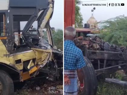 Tamil Nadu: 3 Dead, Over 10 Injured in Head-On Collision Between Govt Bus and Milk Van in Sivaganga | Tamil Nadu: 3 Dead, Over 10 Injured in Head-On Collision Between Govt Bus and Milk Van in Sivaganga Tamil Nadu: 3 Dead, Over 10 Injured in Head-On Collision Between Govt Bus and Milk Van in Sivaganga | Tamil Nadu: 3 Dead, Over 10 Injured in Head-On Collision Between Govt Bus and Milk Van in Sivaganga