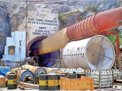 SLBC Tunnel Collapse: Several Workers Feared Trapped As Section of Roof of Under Construction Srisailam Left Bank Canal Collapses in Telangana | SLBC Tunnel Collapse: Several Workers Feared Trapped As Section of Roof of Under Construction Srisailam Left Bank Canal Collapses in Telangana