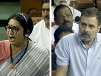 No-Confidence Motion: India believes in merit not in dynasty: Smriti Irani hits back at Rahul Gandhi in Lok Sabha | No-Confidence Motion: India believes in merit not in dynasty: Smriti Irani hits back at Rahul Gandhi in Lok Sabha