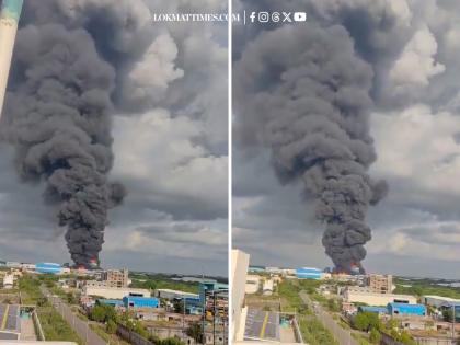 Solapur Factory Fire: Massive Blaze Erupts at Chemical Company in Chincholi MIDC; Several Workers Feared Trapped (Watch) | Solapur Factory Fire: Massive Blaze Erupts at Chemical Company in Chincholi MIDC; Several Workers Feared Trapped (Watch)