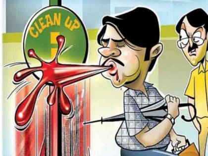 Pune: Spitting in public places and streets to attract Rs 1,000 fine | Pune: Spitting in public places and streets to attract Rs 1,000 fine