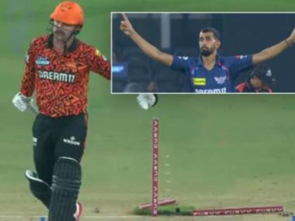 SRH vs LSG: Prince Yadav Bags His First IPL Wicket, Gets Big Fish Travis Head (Watch Video) | SRH vs LSG: Prince Yadav Bags His First IPL Wicket, Gets Big Fish Travis Head (Watch Video)