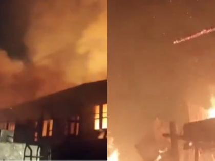 Srinagar Fire: Blaze Erupts in Munawarabad Area; Firefighting Operation Underway (Watch Video) | Srinagar Fire: Blaze Erupts in Munawarabad Area; Firefighting Operation Underway (Watch Video) Srinagar Fire: Blaze Erupts in Munawarabad Area; Firefighting Operation Underway (Watch Video) | Srinagar Fire: Blaze Erupts in Munawarabad Area; Firefighting Operation Underway (Watch Video)