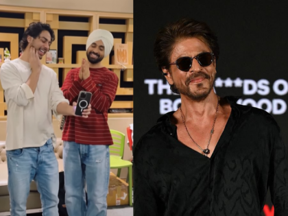 The Ba***ds of Bollywood: Shah Rukh Khan Thanks Diljit Dosanjh as Aryan Khan Makes Singing Debut with Tenu Ki Pata — Watch BTS Video | The Ba***ds of Bollywood: Shah Rukh Khan Thanks Diljit Dosanjh as Aryan Khan Makes Singing Debut with Tenu Ki Pata — Watch BTS Video