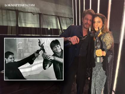 Filmfare 2025: Kajol Shares Throwback With Shah Rukh Khan, Recreating Iconic 1995 DDLJ-Moment While Winning Her 7th Black Lady (Watch Video) | Filmfare 2025: Kajol Shares Throwback With Shah Rukh Khan, Recreating Iconic 1995 DDLJ-Moment While Winning Her 7th Black Lady (Watch Video)