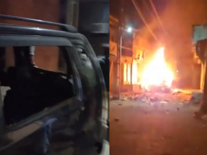 Gandhinagar Violence: Stone-Pelting Erupts in Bahiyal During Garba Festivities Over Social Media Posts, 60 Detained (Watch Video) | Gandhinagar Violence: Stone-Pelting Erupts in Bahiyal During Garba Festivities Over Social Media Posts, 60 Detained (Watch Video)