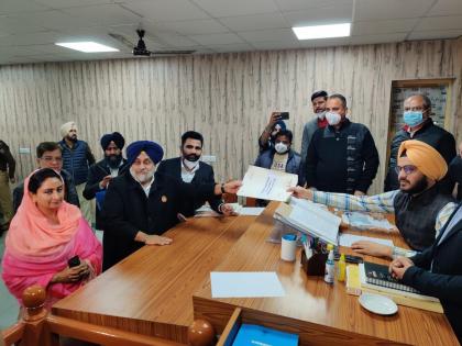 Punjab Assembly Elections 2022: SAD chief Sukhbir Badal files his nomination from Jalalabad | Punjab Assembly Elections 2022: SAD chief Sukhbir Badal files his nomination from Jalalabad Punjab Assembly Elections 2022: SAD chief Sukhbir Badal files his nomination from Jalalabad | Punjab Assembly Elections 2022: SAD chief Sukhbir Badal files his nomination from Jalalabad