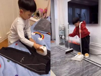 Viral video: Super kid who does all his household chores | Viral video: Super kid who does all his household chores