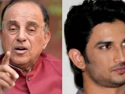 Why the glass in which Sushant drank orange juice not preserved'?: Subramanian Swamy raises a key question in connection with late actor's death | Why the glass in which Sushant drank orange juice not preserved'?: Subramanian Swamy raises a key question in connection with late actor's death