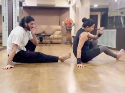 Sushmita Sen works out with ex-beau Rohman Shawl | Sushmita Sen works out with ex-beau Rohman Shawl