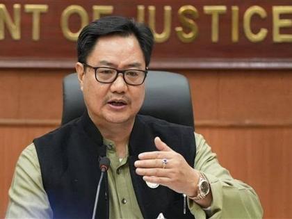 Law Minister Kiren Rijiju escapes unhurt after car hit by truck in Jammu | Law Minister Kiren Rijiju escapes unhurt after car hit by truck in Jammu