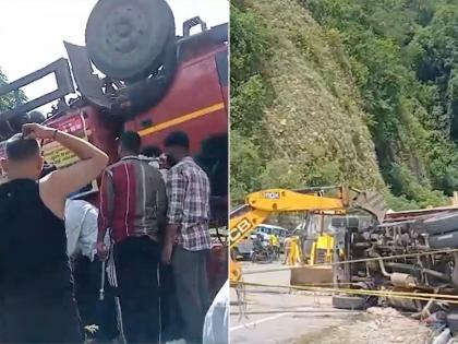 Tehri Garhwal Truck Accident: 3 Kanwariyas Dead, 14 Injured After Vehicle Overturns on Rishikesh-Gangotri Highway (Watch Video) | Tehri Garhwal Truck Accident: 3 Kanwariyas Dead, 14 Injured After Vehicle Overturns on Rishikesh-Gangotri Highway (Watch Video)
