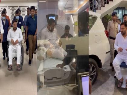 Video: Tejashwi Yadav Undergoes MRI For Persistent Back Pain, Continues Poll Campaign With Painkillers, Injections | Video: Tejashwi Yadav Undergoes MRI For Persistent Back Pain, Continues Poll Campaign With Painkillers, Injections