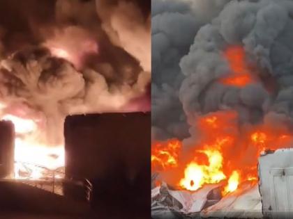 Thane Warehouse Fire: Massive Blaze Engulfs Richland Compound Complex in Bhiwandi (Watch Video) | Thane Warehouse Fire: Massive Blaze Engulfs Richland Compound Complex in Bhiwandi (Watch Video) Thane Warehouse Fire: Massive Blaze Engulfs Richland Compound Complex in Bhiwandi (Watch Video) | Thane Warehouse Fire: Massive Blaze Engulfs Richland Compound Complex in Bhiwandi (Watch Video)