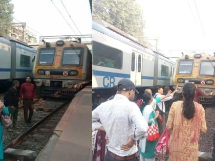 Maharashtra: Commuters stop local train in Thane over delay | Maharashtra: Commuters stop local train in Thane over delay