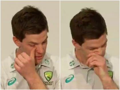 Tim Paine breaks down after being found guilty in a 'sexting scandal | Tim Paine breaks down after being found guilty in a 'sexting scandal