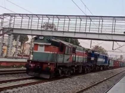 WATCH: Driverless Freight Train Starts Moving Due to Slope After Driver Forgets to Put Handbrake, Halted in Punjab Using Wood Blocks | WATCH: Driverless Freight Train Starts Moving Due to Slope After Driver Forgets to Put Handbrake, Halted in Punjab Using Wood Blocks