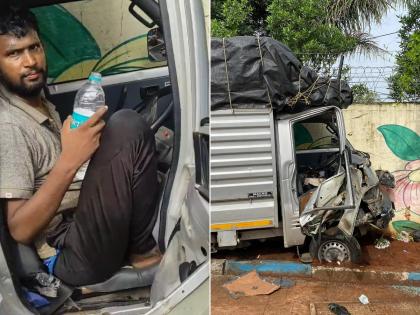 Pune Accident: Tempo Driver Injured After Vehicle Rams Into Roadside Post (Watch Video) | Pune Accident: Tempo Driver Injured After Vehicle Rams Into Roadside Post (Watch Video) Pune Accident: Tempo Driver Injured After Vehicle Rams Into Roadside Post (Watch Video) | Pune Accident: Tempo Driver Injured After Vehicle Rams Into Roadside Post (Watch Video)