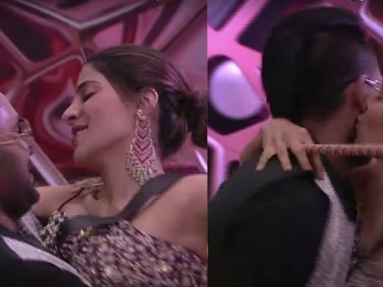 Nikki Tamboli and Janu Kumar Sanu spotted kissing during Navratri celebrations, as video goes viral! | Nikki Tamboli and Janu Kumar Sanu spotted kissing during Navratri celebrations, as video goes viral!