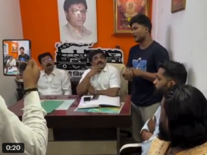 Mumbai: Domino’s Delivery Boy Apologises In MNS Office After Viral Spat In Marathi Language (Watch Video) | Mumbai: Domino’s Delivery Boy Apologises In MNS Office After Viral Spat In Marathi Language (Watch Video) Mumbai: Domino’s Delivery Boy Apologises In MNS Office After Viral Spat In Marathi Language (Watch Video) | Mumbai: Domino’s Delivery Boy Apologises In MNS Office After Viral Spat In Marathi Language (Watch Video)