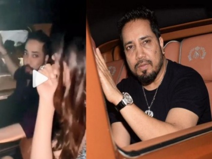 Crowd gathers to help Mika Singh after his car breaks down in Mumbai rains | Crowd gathers to help Mika Singh after his car breaks down in Mumbai rains