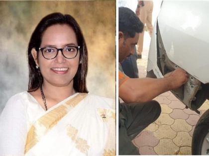 Hingoli: Maha minister Varsha Gaikwad survives car accident unharmed | Hingoli: Maha minister Varsha Gaikwad survives car accident unharmed