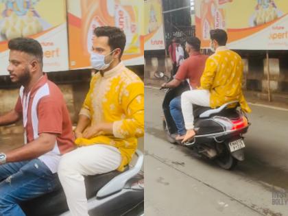 Varun Dhawan Trolled for Not Wearing Helmet After Visiting Lalbaugcha Raja in Mumbai | Varun Dhawan Trolled for Not Wearing Helmet After Visiting Lalbaugcha Raja in Mumbai