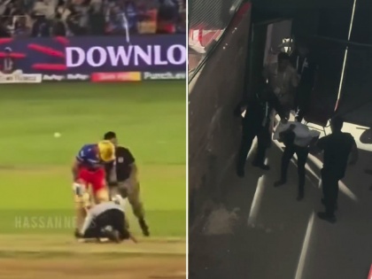 Virat Kohli’s Fan, Who Invaded Pitch During RCB vs Punjab Kings Match, Thrashed by Security; Video Goes Viral | Virat Kohli’s Fan, Who Invaded Pitch During RCB vs Punjab Kings Match, Thrashed by Security; Video Goes Viral