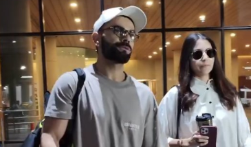 Virat Kohli, Anushka Sharma Spotted at Mumbai Airport Ahead of Champions Trophy 2025 (Watch Video) | Virat Kohli, Anushka Sharma Spotted at Mumbai Airport Ahead of Champions Trophy 2025 (Watch Video)