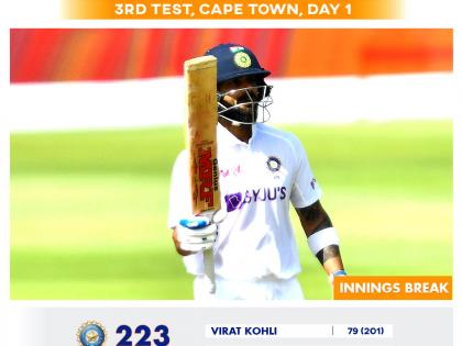 South Africa vs India, 3rd Test: Virat Kohli fights lone battle as India get bowled out on Day 1 | South Africa vs India, 3rd Test: Virat Kohli fights lone battle as India get bowled out on Day 1
