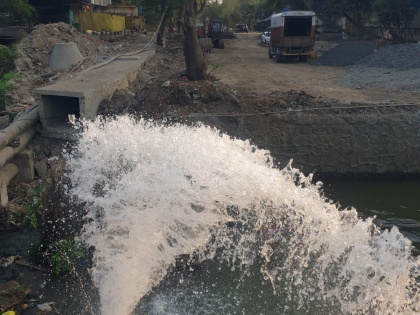 Navi Mumbai: MIDC Pipeline Damage Goes Unattended for Hours Amid Holi Celebrations | Navi Mumbai: MIDC Pipeline Damage Goes Unattended for Hours Amid Holi Celebrations