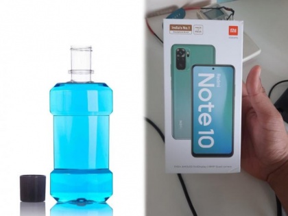 Man orders mouthwash, gets RedMi note phone instead | Man orders mouthwash, gets RedMi note phone instead