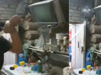 Man uses Indian jugaad to start TV | Man uses Indian jugaad to start TV Man uses Indian jugaad to start TV | Man uses Indian jugaad to start TV