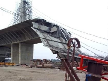 Bihar: Portion of under-construction bridge collapses due to thunderstorm | Bihar: Portion of under-construction bridge collapses due to thunderstorm