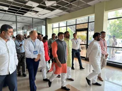 Uday Samant inspects Nanded airport, aims to resolve issues before Amit Shah's visit | Uday Samant inspects Nanded airport, aims to resolve issues before Amit Shah's visit Uday Samant inspects Nanded airport, aims to resolve issues before Amit Shah's visit | Uday Samant inspects Nanded airport, aims to resolve issues before Amit Shah's visit