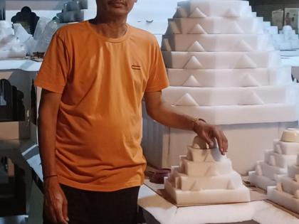 Nagpur Resident Builds Replica of Ayodhya's Ram Mandir in Home Courtyard | Nagpur Resident Builds Replica of Ayodhya's Ram Mandir in Home Courtyard Nagpur Resident Builds Replica of Ayodhya's Ram Mandir in Home Courtyard | Nagpur Resident Builds Replica of Ayodhya's Ram Mandir in Home Courtyard