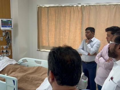 Ulhasnagar Firing: Chief Minister Eknath Shinde Visits the Injured at Thane Hospital | Ulhasnagar Firing: Chief Minister Eknath Shinde Visits the Injured at Thane Hospital