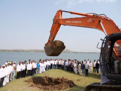 Gangapur Dam's Water Capacity Surges by 2 Crore Liters Amid Silt Pumping Campaign | Gangapur Dam's Water Capacity Surges by 2 Crore Liters Amid Silt Pumping Campaign