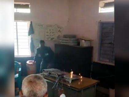 Maharashtra Lok Sabha Election 2024: Man Sets EVM On Fire By Pouring Petrol In Solapur, Video Goes Viral | Maharashtra Lok Sabha Election 2024: Man Sets EVM On Fire By Pouring Petrol In Solapur, Video Goes Viral