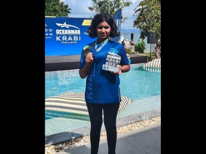 Reva Parab From Navi Mumbai Shines at Oceanman Krabi Sea Swimming Competition 2024 in Thailand | Reva Parab From Navi Mumbai Shines at Oceanman Krabi Sea Swimming Competition 2024 in Thailand