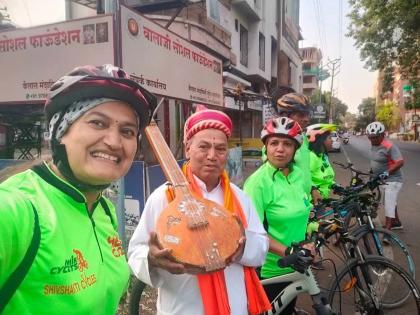 Nashik-Pandharpur Cycle Ride Begins With 300 Cyclists, Including Eight Blind, Two Disabled Youth | Nashik-Pandharpur Cycle Ride Begins With 300 Cyclists, Including Eight Blind, Two Disabled Youth Nashik-Pandharpur Cycle Ride Begins With 300 Cyclists, Including Eight Blind, Two Disabled Youth | Nashik-Pandharpur Cycle Ride Begins With 300 Cyclists, Including Eight Blind, Two Disabled Youth