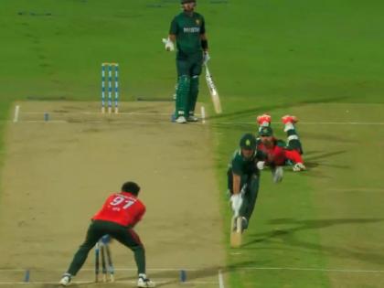 Pakistan Shaheens’ Khawaja Nafay Loses Cool at Teammate Yasir Khan After Mix-Up Leads to Run-Out (VIDEO) | Pakistan Shaheens’ Khawaja Nafay Loses Cool at Teammate Yasir Khan After Mix-Up Leads to Run-Out (VIDEO)