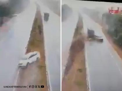 Srikakulam Accident: 3 Injured, 2 Critical After Car Collides with Truck in Heavy Rain Near Palasa (Watch Video) | Srikakulam Accident: 3 Injured, 2 Critical After Car Collides with Truck in Heavy Rain Near Palasa (Watch Video) Srikakulam Accident: 3 Injured, 2 Critical After Car Collides with Truck in Heavy Rain Near Palasa (Watch Video) | Srikakulam Accident: 3 Injured, 2 Critical After Car Collides with Truck in Heavy Rain Near Palasa (Watch Video)